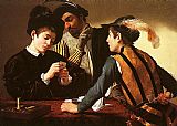 Caravaggio The Cardsharps painting